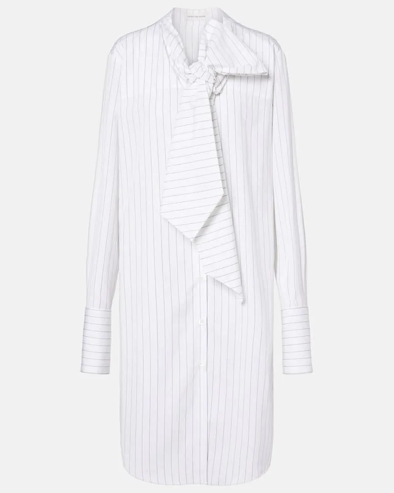 Dries van Noten Minikleid aus Baumwolle Blau