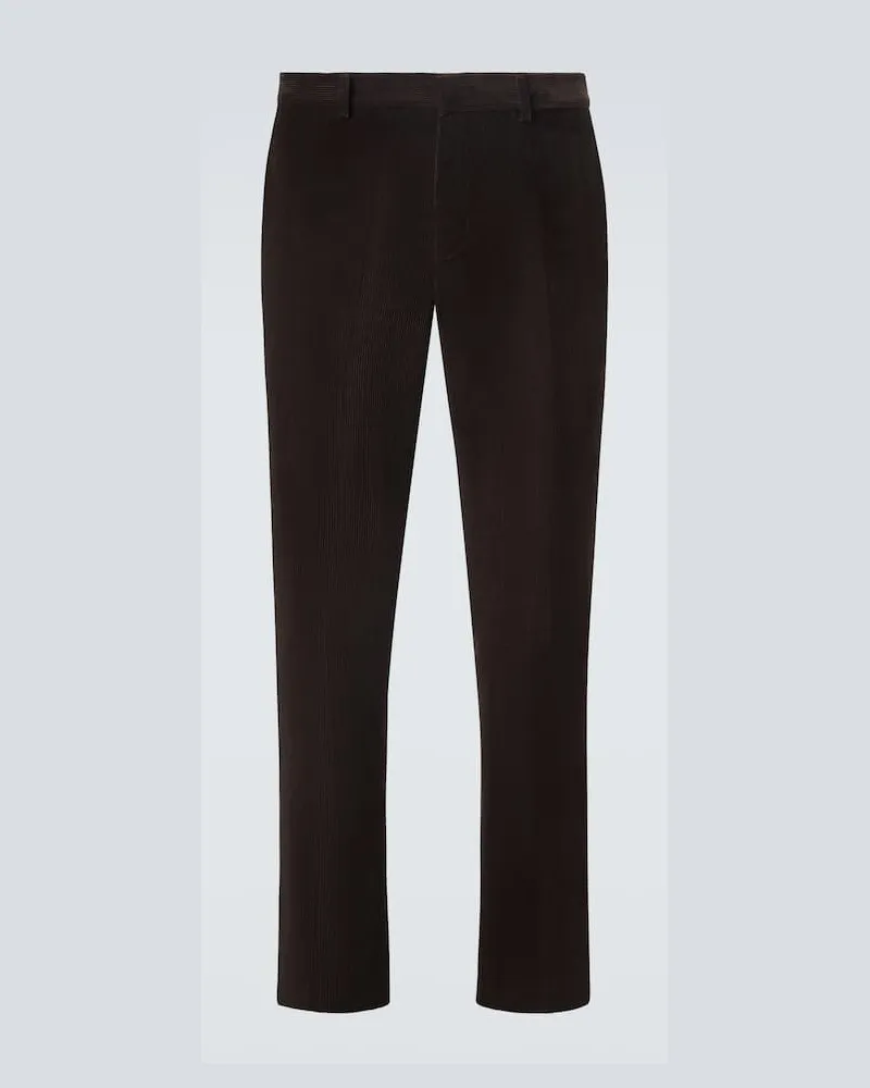 Loro Piana Chinohose aus Baumwolle Grün