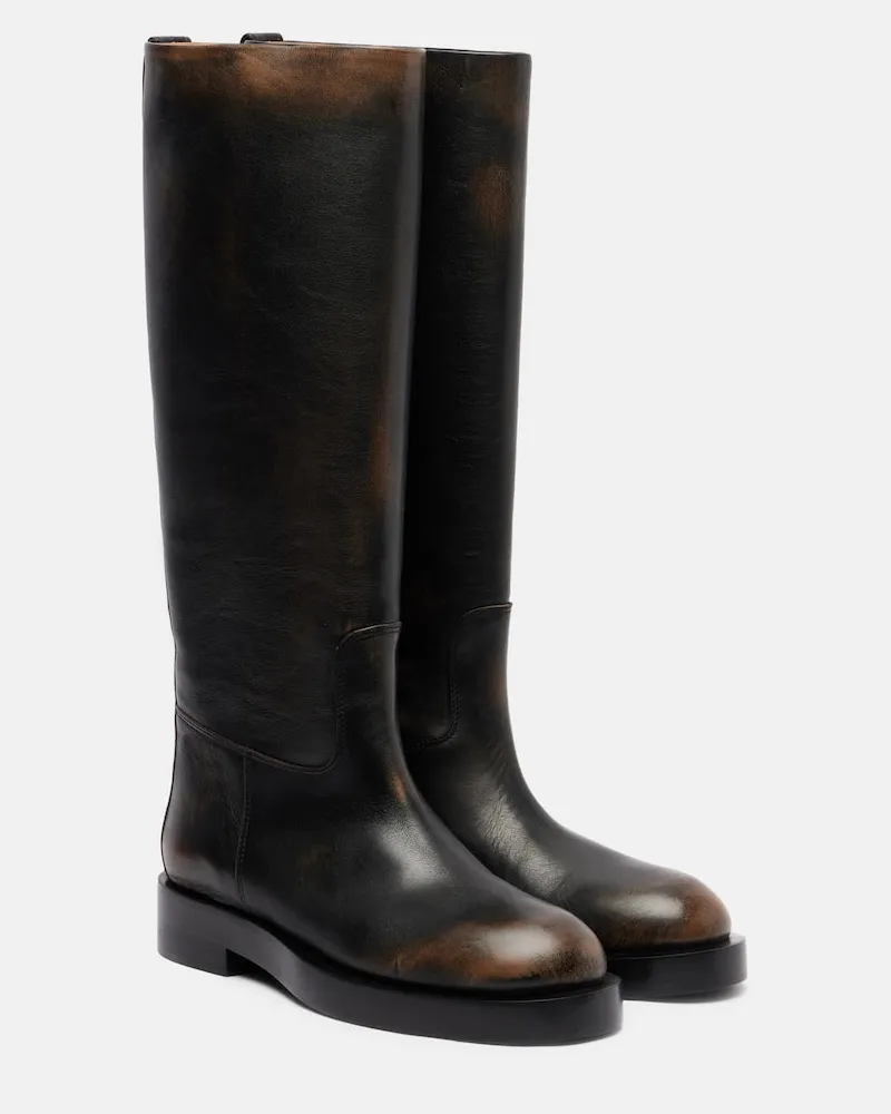 Paris Texas Stiefel Napa aus Leder Schwarz