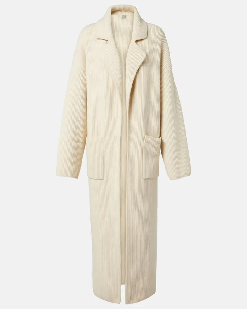 Totême Mantel aus einem Wollgemisch Beige