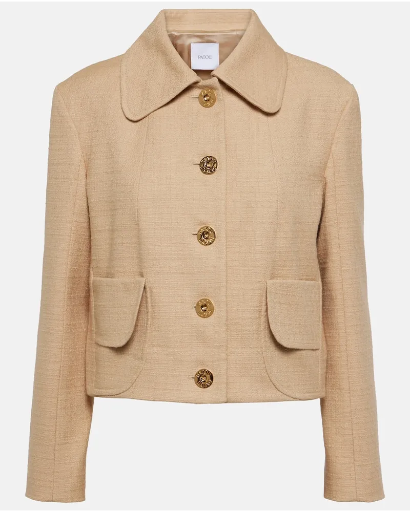 Patou Jacke aus Tweed Beige
