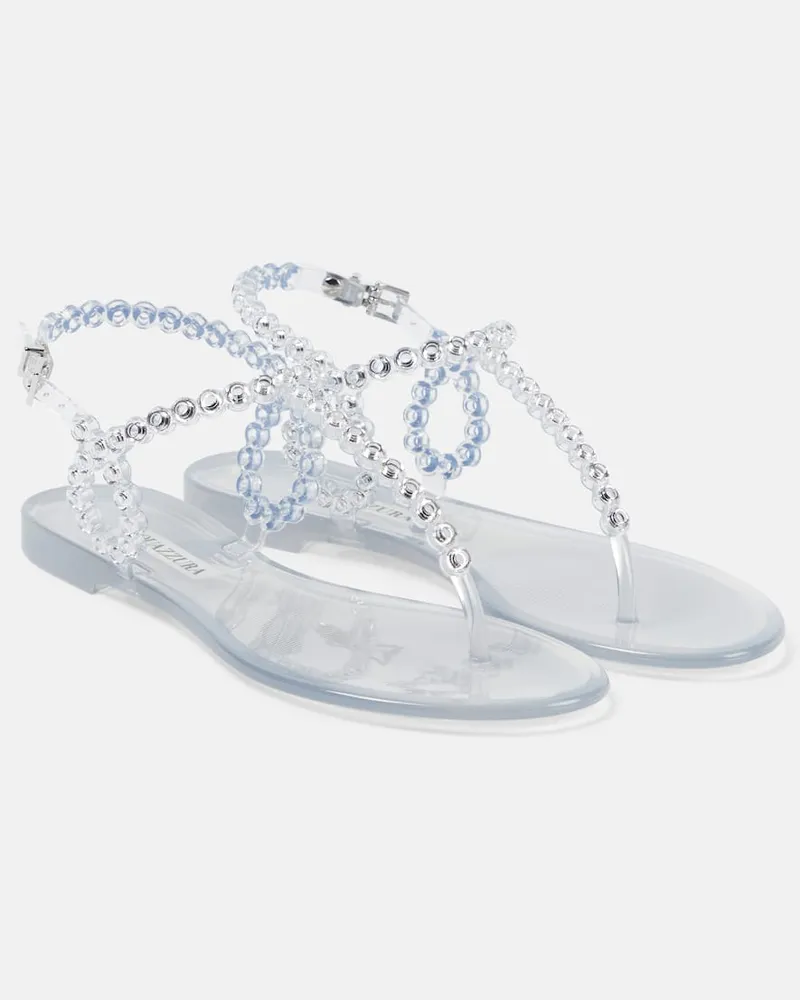 Aquazzura Verzierte Sandalen Almost Bare Transparent