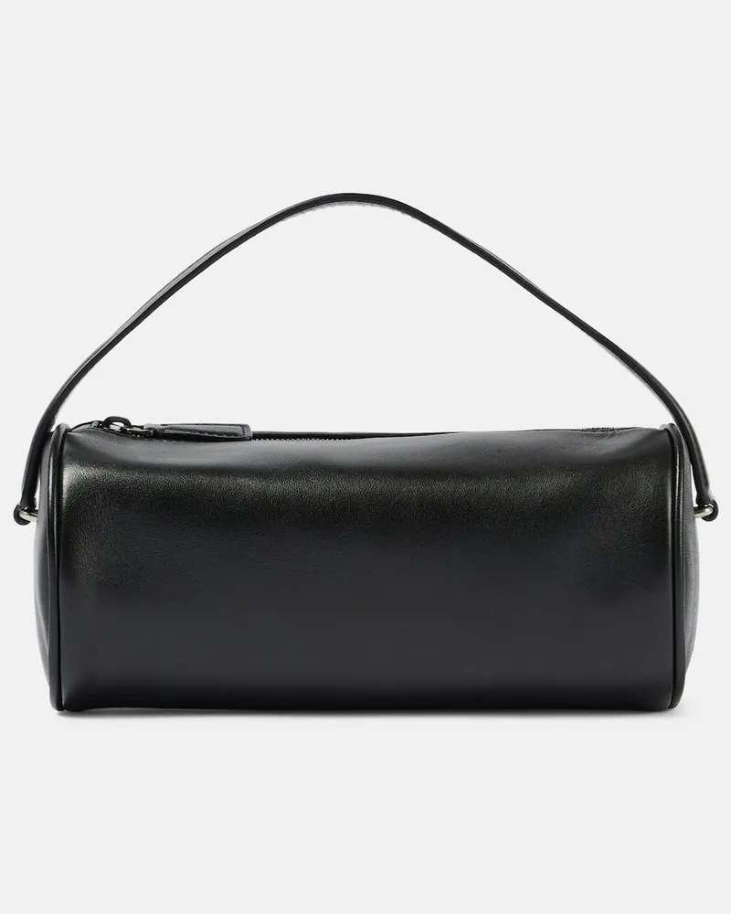 The Row Tote Bag Round 90's aus Leder Schwarz