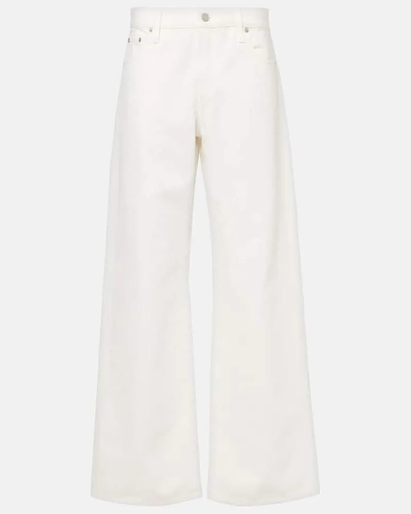 Ralph Lauren Mid-Rise Wide-Leg Jeans Weiß