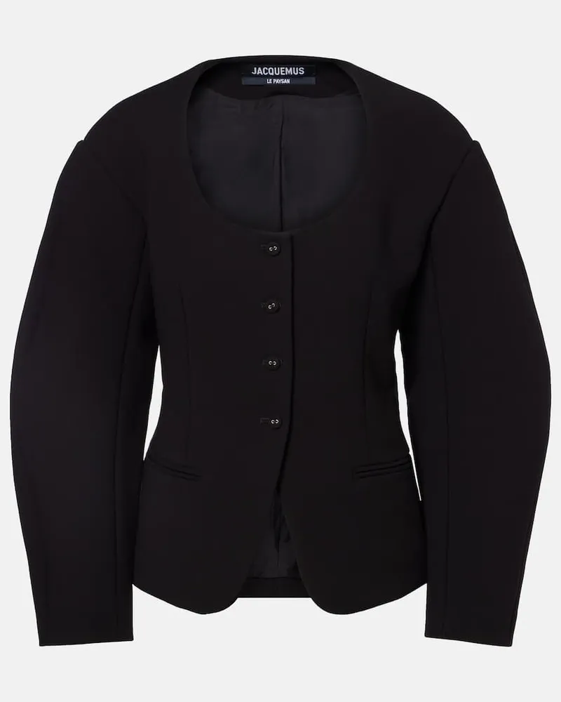 Jacquemus Jacke Oval Schwarz