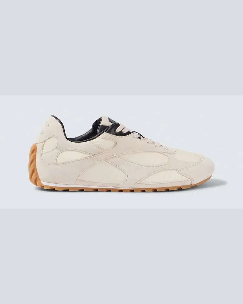 Bottega Veneta Sneakers Orbit Flash mit Veloursleder Beige