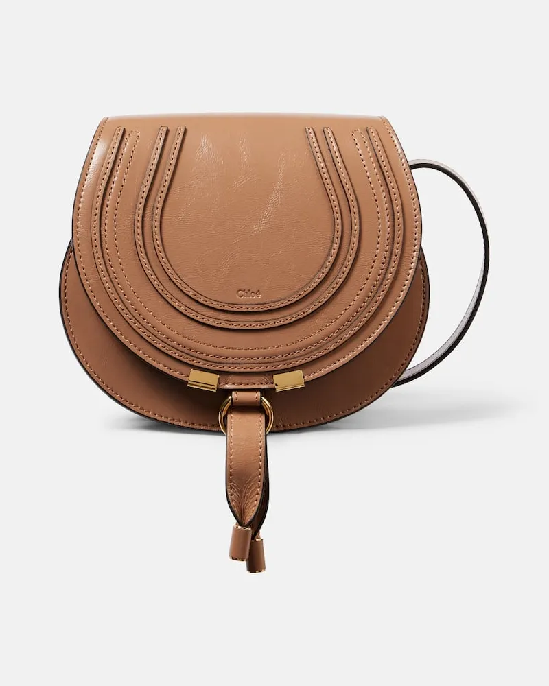 Chloé Chloé Schultertasche Marcie Small aus Leder Pink