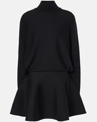 Alaïa Alaia Minikleid aus einem Wollgemisch Schwarz