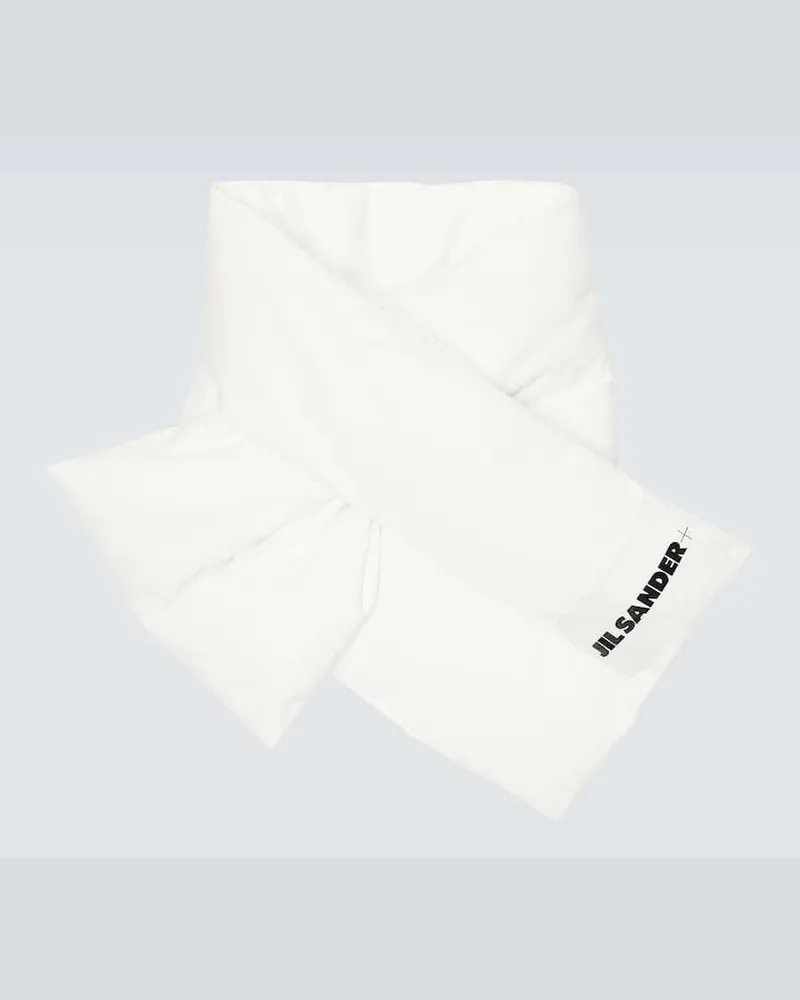 Jil Sander Schal aus Baumwolle Weiß