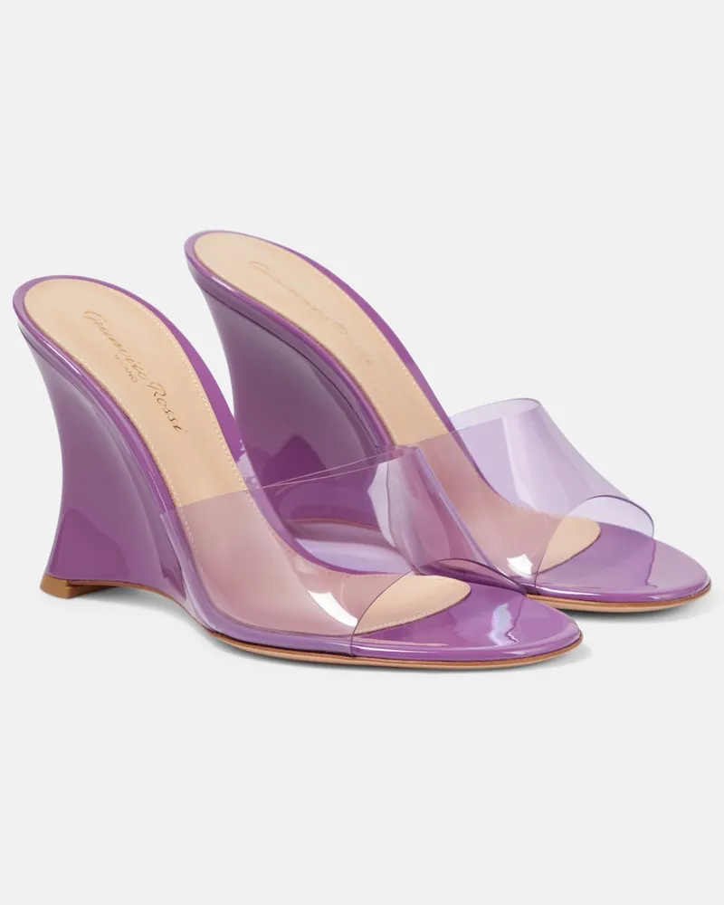 Gianvito Rossi Wedge-Pantoletten Futura 95 Violett