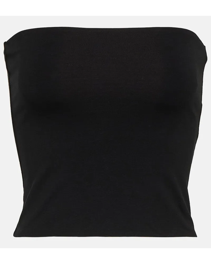 Brunello Cucinelli Top aus einem Baumwollgemisch Schwarz