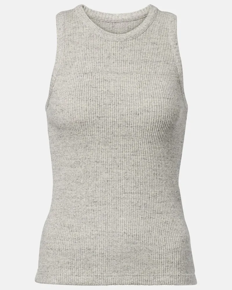 Bottega Veneta Tanktop aus Baumwolle Grau