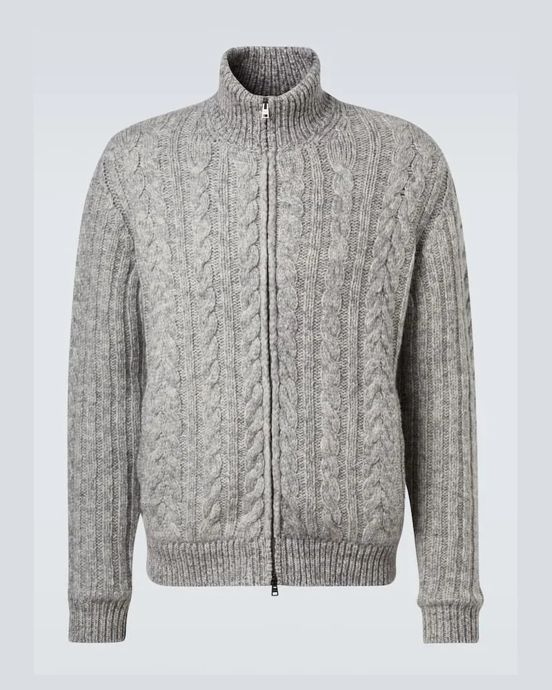 Herno Jacke aus Wolle Grau