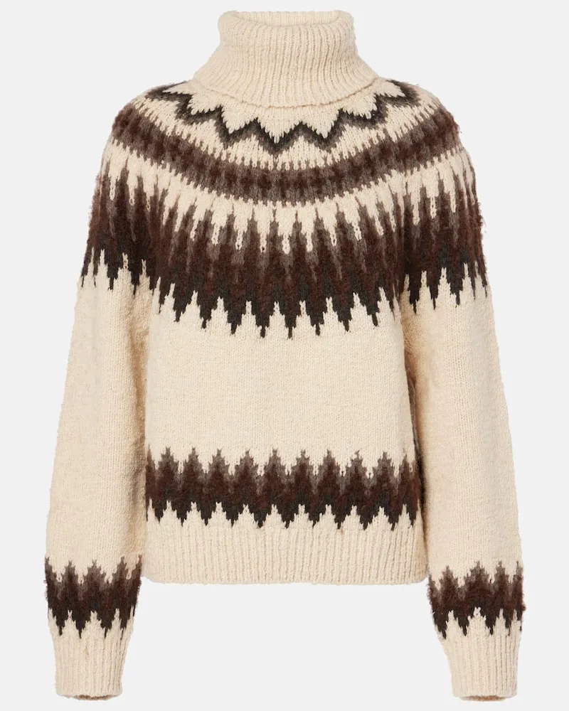 Ralph Lauren Rollkragenpullover aus einem Wollgemisch Beige