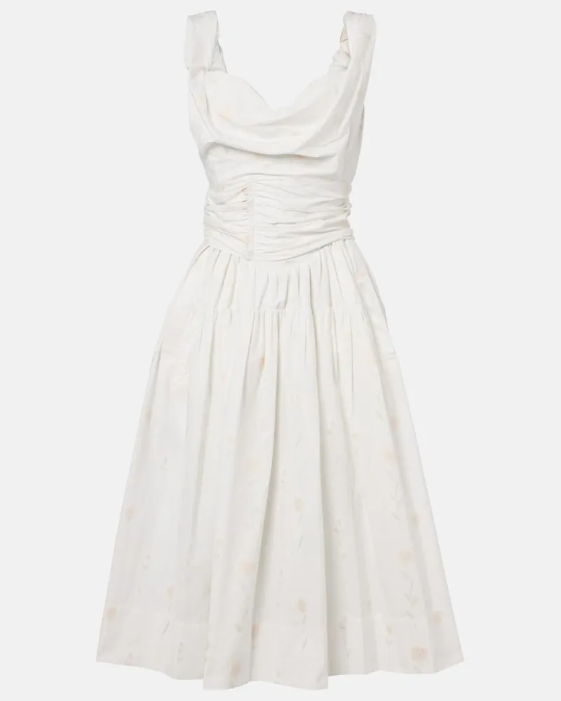 Vivienne Westwood Kleid Sunday aus einem Baumwollgemisch Weiß