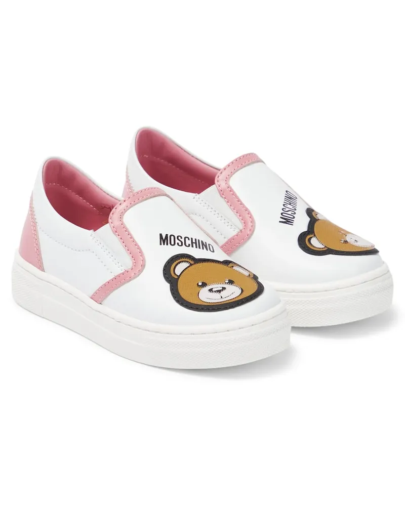 Moschino Sneakers aus Leder Rosa