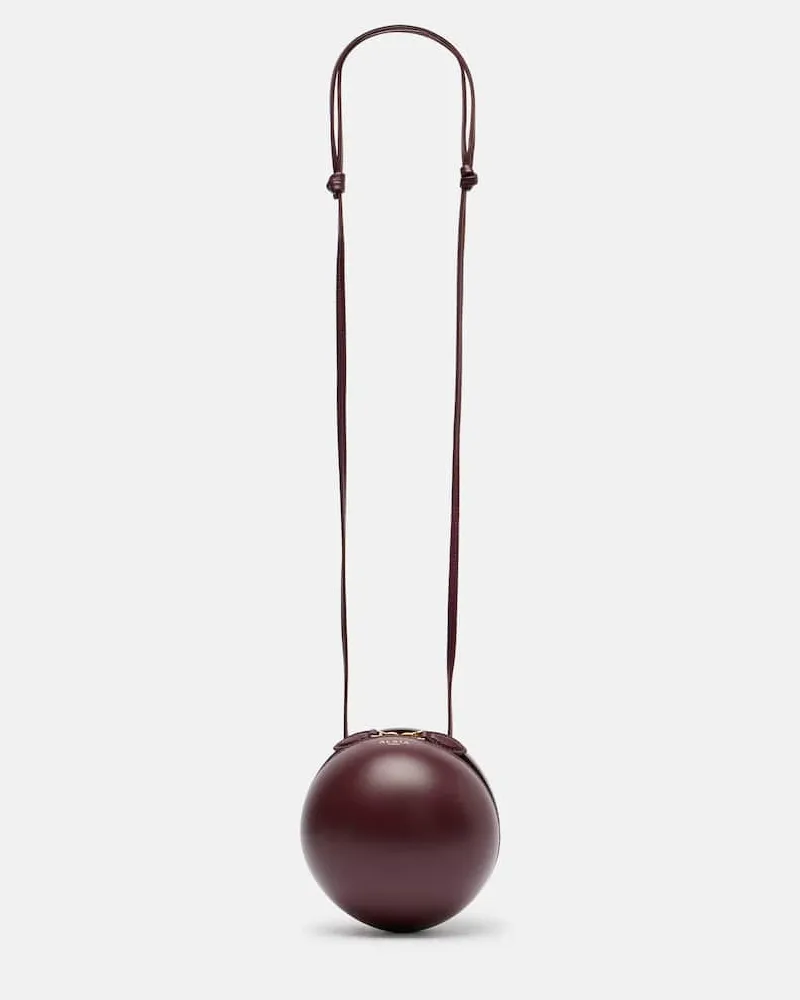 Alaïa Alaïa Schultertasche Sphere Mini aus Leder Burgund