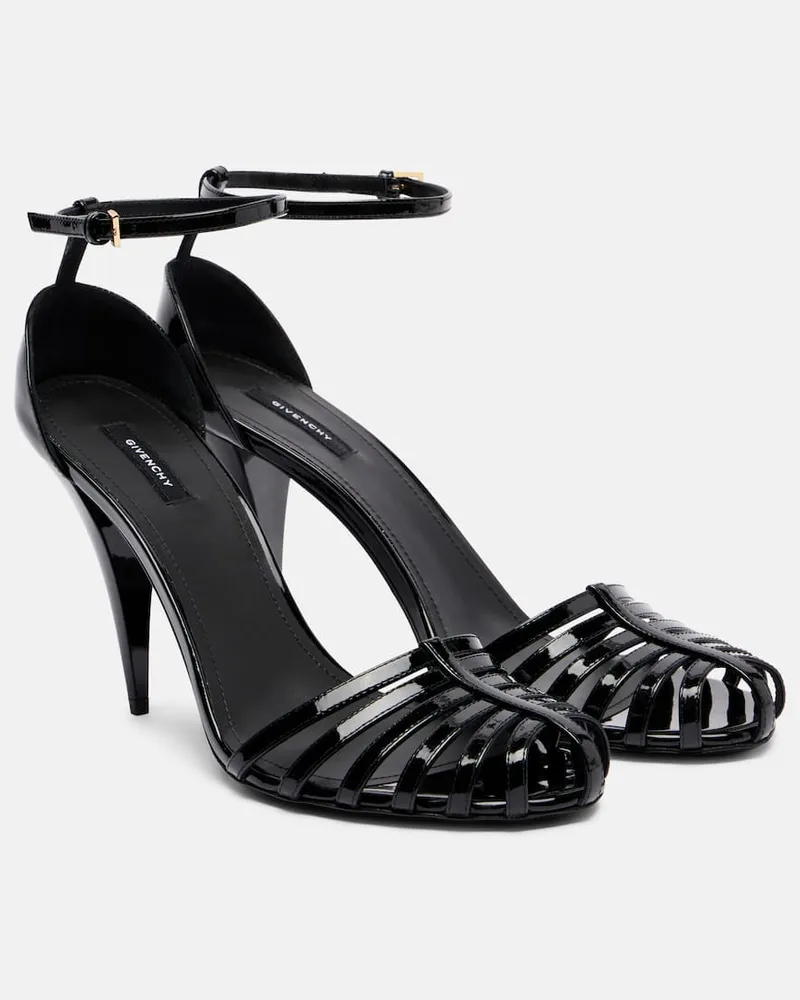 Givenchy Sandalen 95 aus Lackleder Schwarz