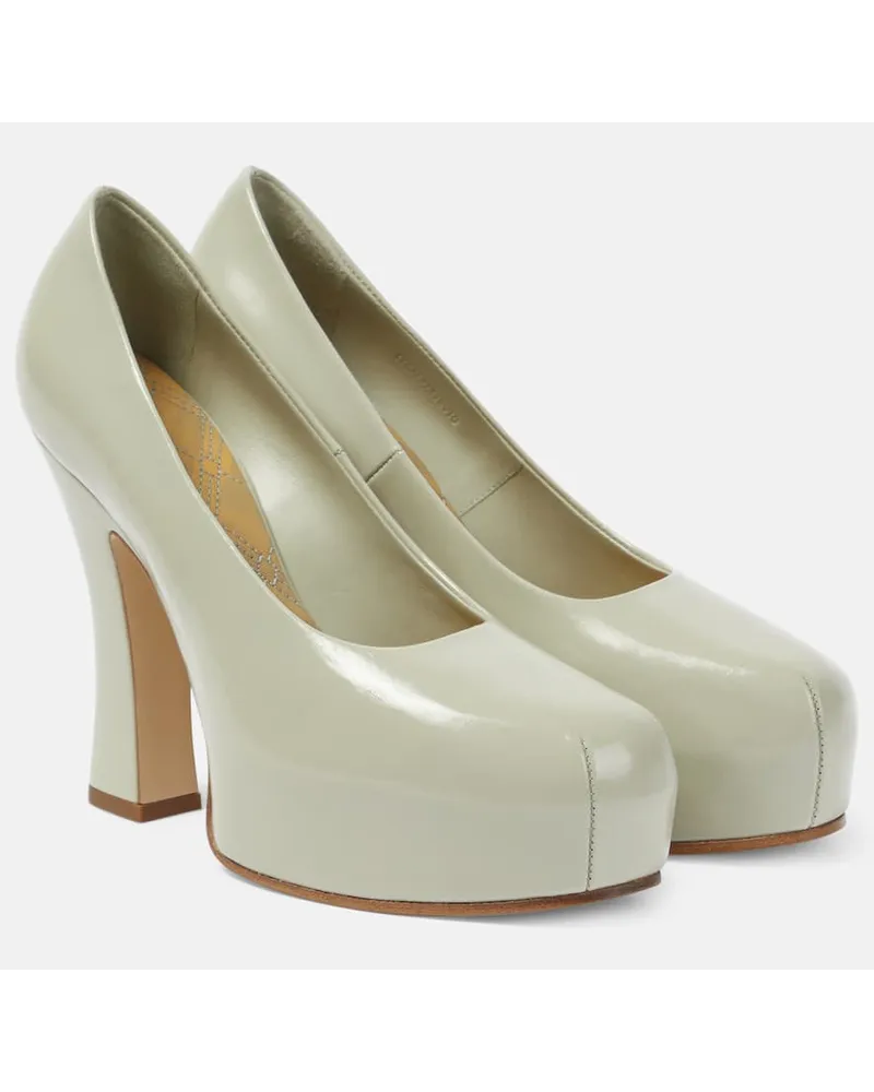 Burberry Plateau-Pumps 130 aus Leder Nude