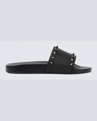 Valentino Garavani Pantoletten Rockstud Schwarz