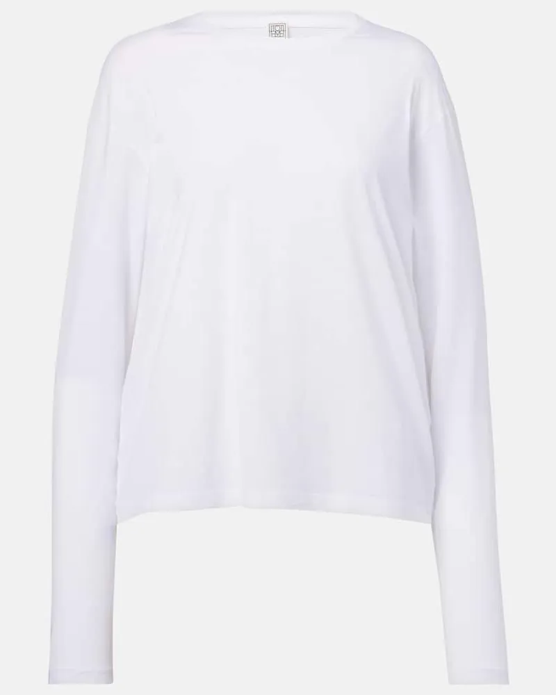 Totême T-Shirt aus Jersey Weiß