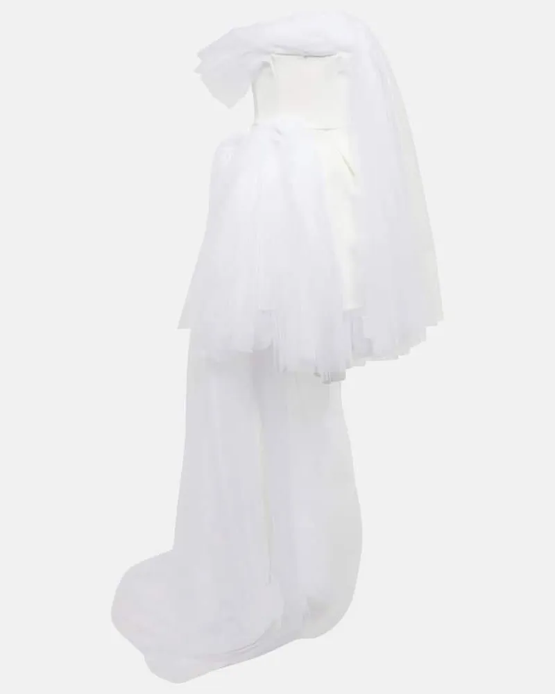 Maticevski Minikleid Evermore aus Tüll Weiß