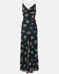 ROTATE Birger Christensen Bedrucktes Slipdress Tazzy Multicolor