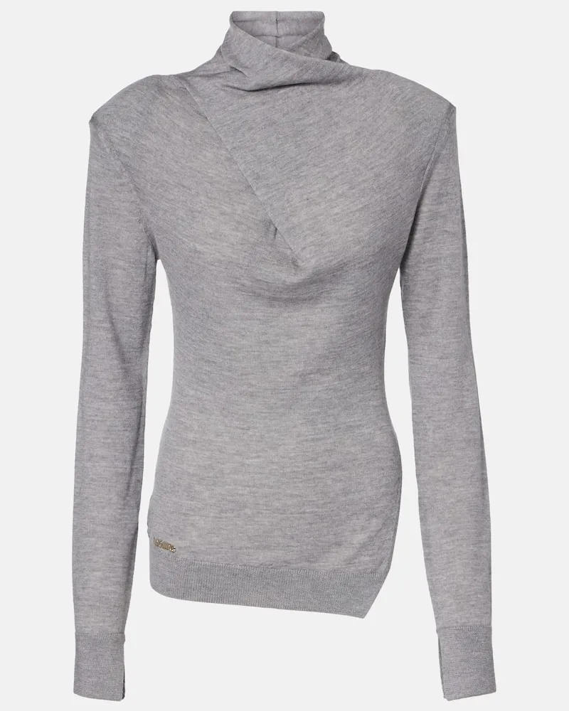 ATTICO Pullover aus Schurwolle Grau