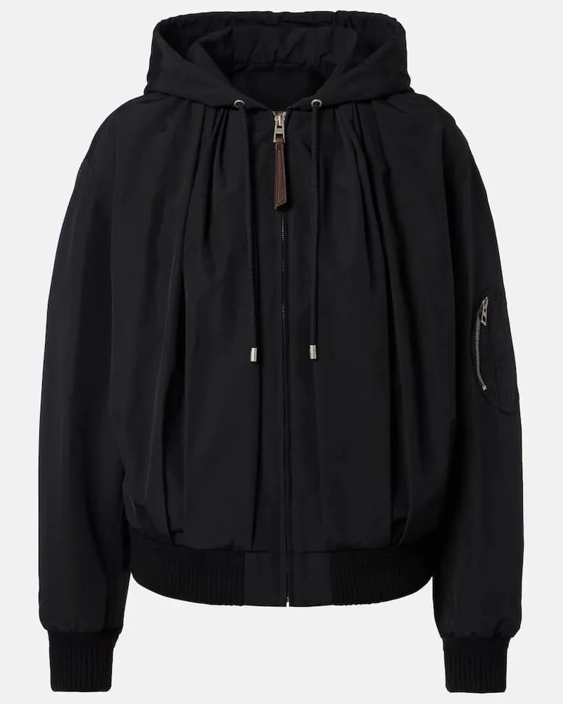 Loewe Jacke aus einem Baumwollgemisch Schwarz
