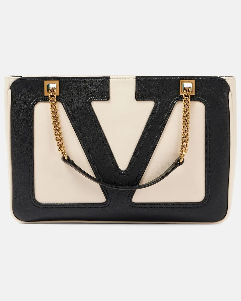 Valentino Garavani Tote Bag Viva Superstar Small aus Leder Multicolor