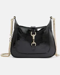 Gucci Schultertasche  Jackie Notte Mini aus Lackleder Schwarz