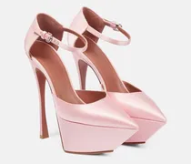 Plateau-Pumps Angelica aus Satin