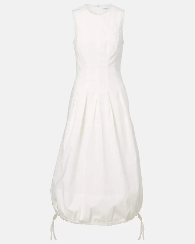 Proenza Schouler White Label Midikleid Marley aus Baumwollpopeline Weiã