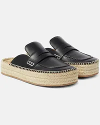 J.W.Anderson Slippers aus Leder Schwarz