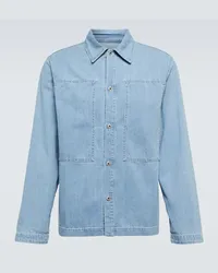 Kenzo Hemdjacke aus Denim Blau