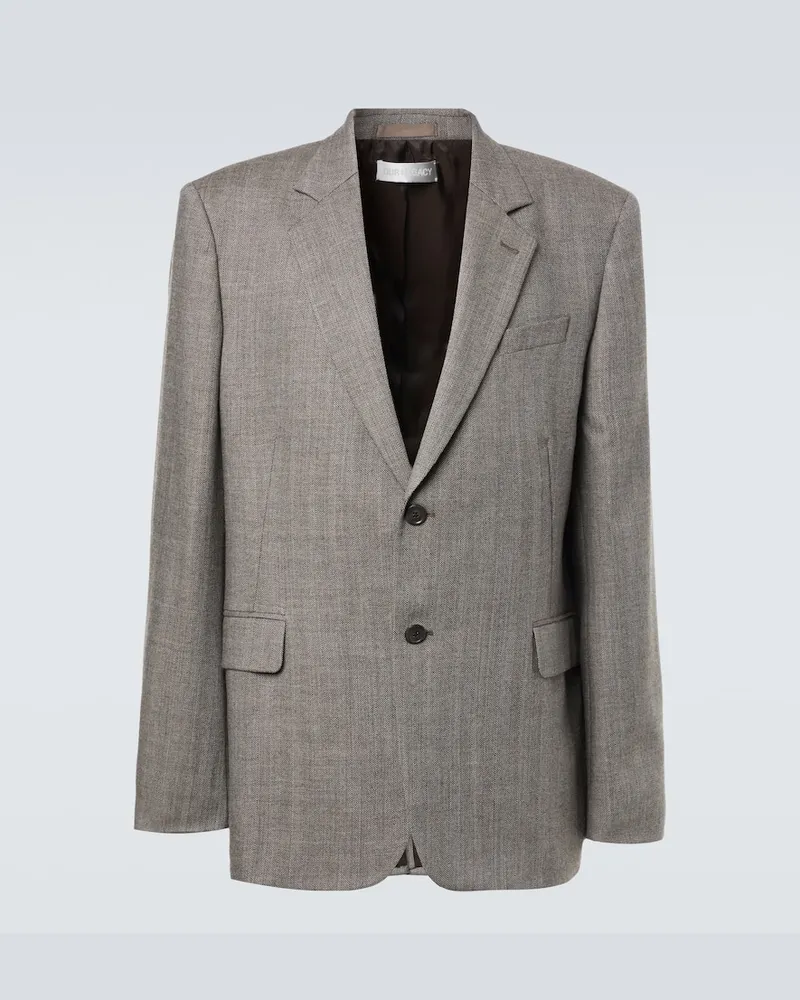 Our Legacy Blazer Ceremony aus Schurwolle Braun