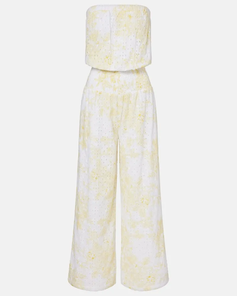 Melissa Odabash Jumpsuit Naomi aus Baumwolle Gelb
