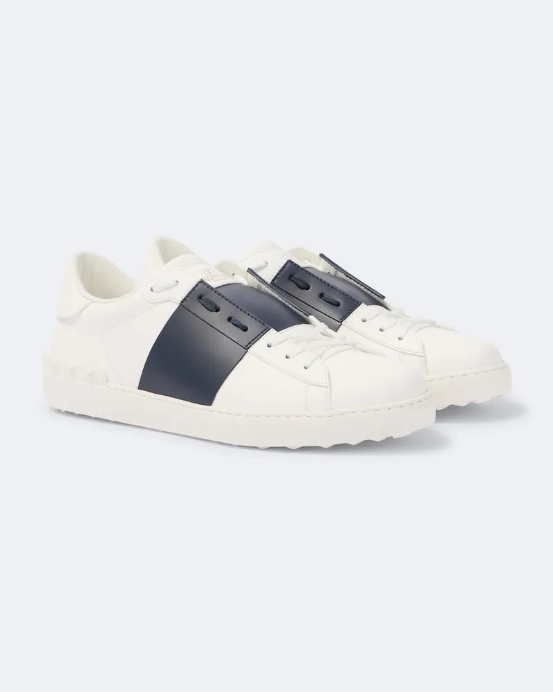 Valentino Garavani Sneakers Open aus Leder Weiß