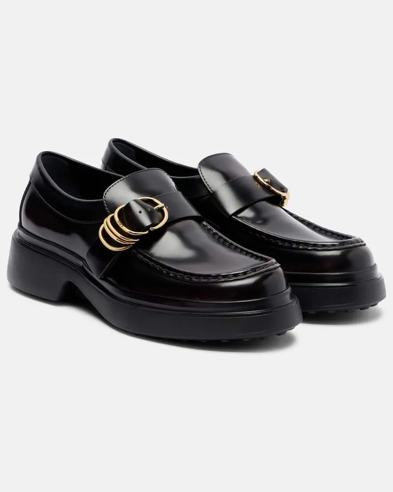 TOD'S Loafers aus Leder Schwarz
