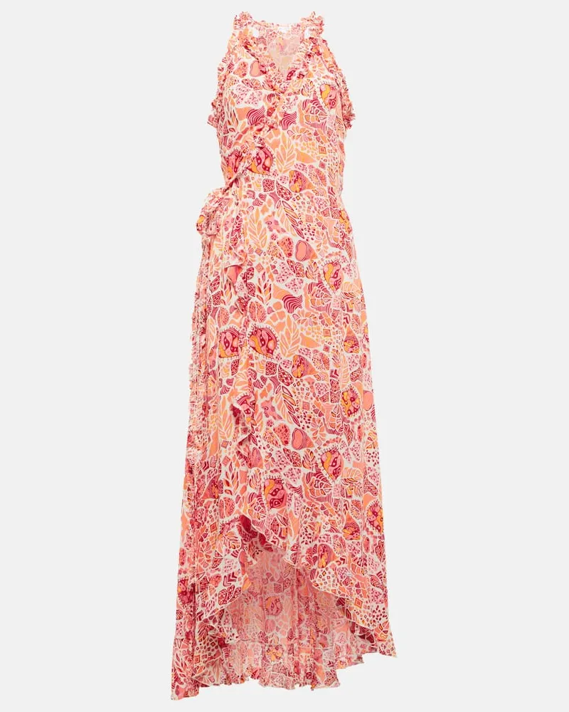 Poupette St Barth Bedrucktes Maxikleid Tamara Multicolor