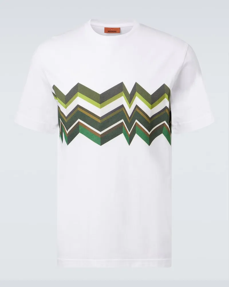 Missoni T-Shirt aus Baumwolle Weiß