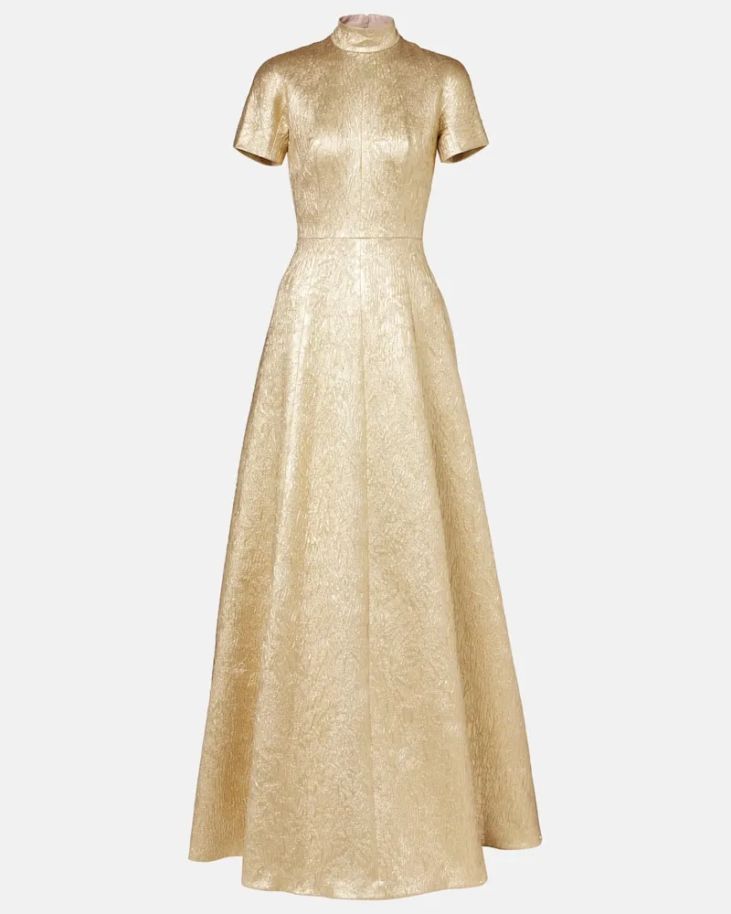EMILIA WICKSTEAD Robe Malinda aus Cloqué Gold