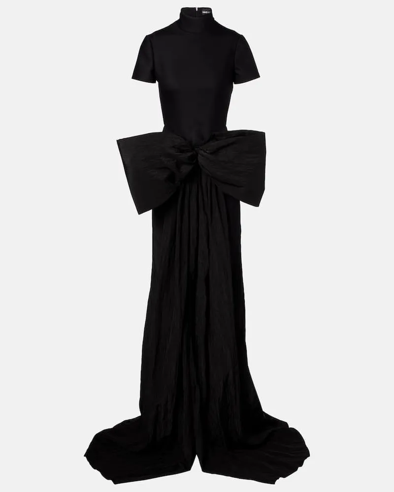 David Koma Robe Schwarz