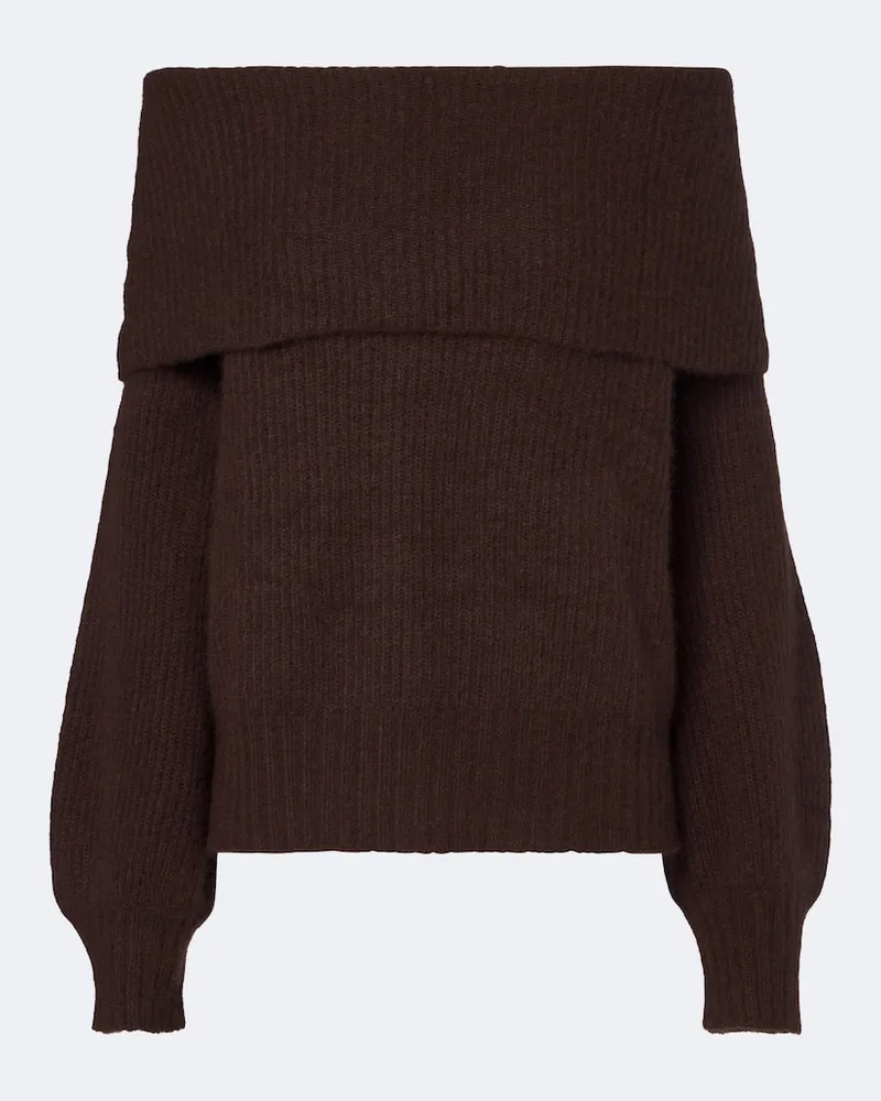 Jardin des Orangers Pullover aus Kaschmir und Seide Braun