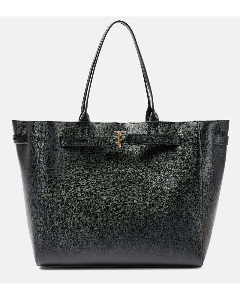 Tom Ford Tote Bag Tara Large aus Leder Schwarz