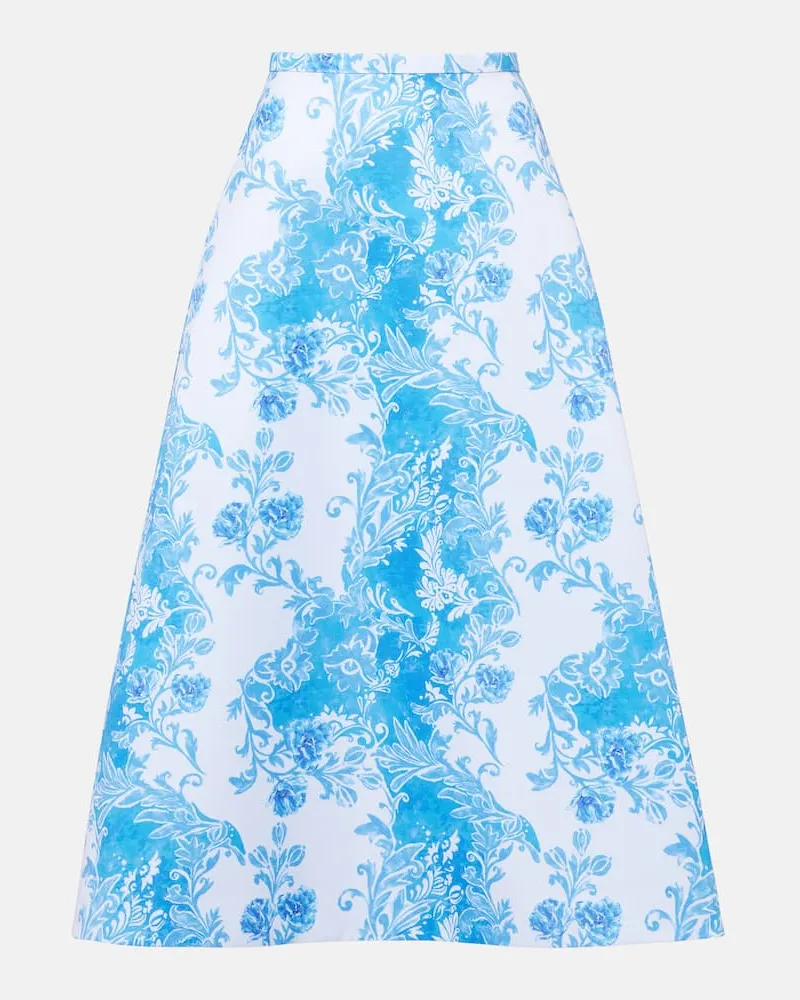 EMILIA WICKSTEAD Maxirock Hallie aus Taft Blau