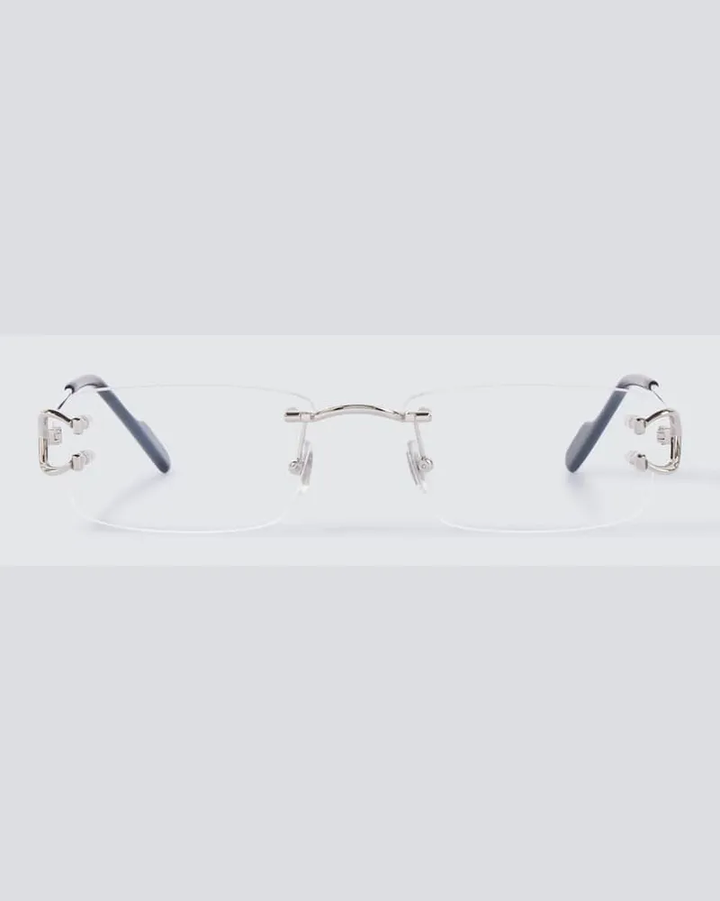 Cartier Brille C De Cartier Silber