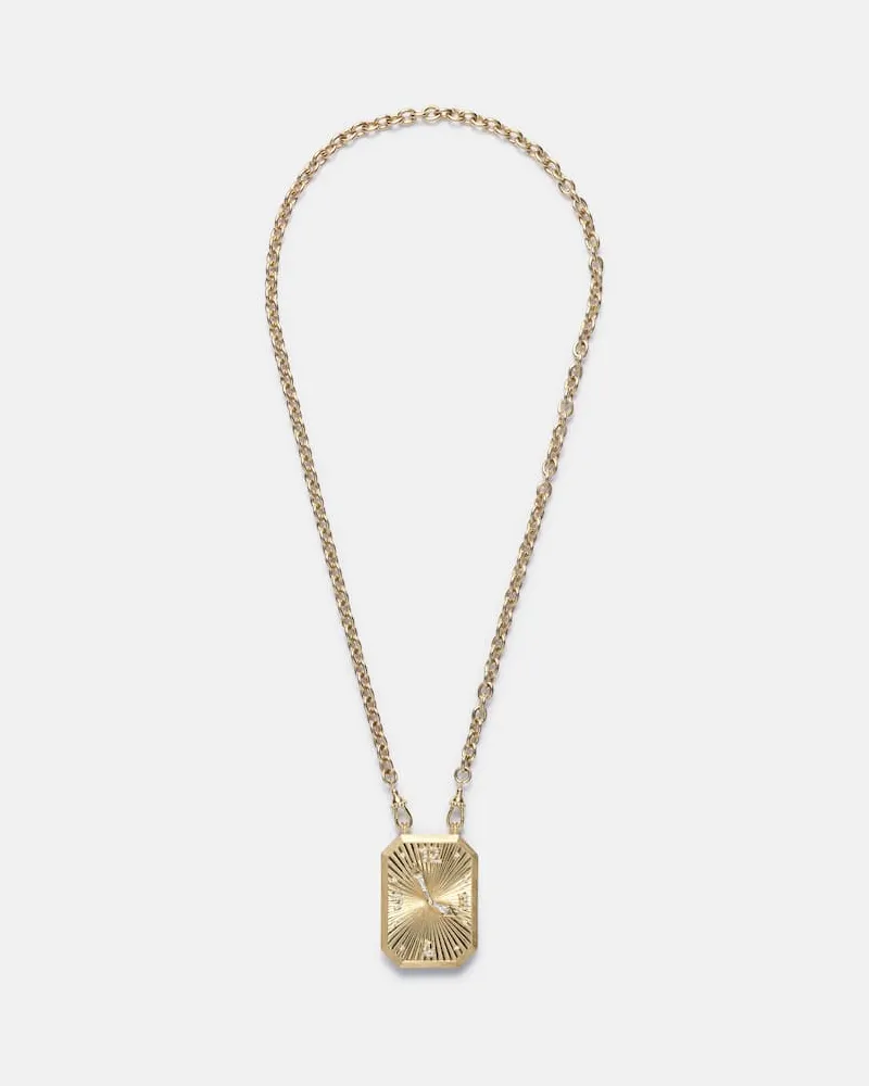 Marie Lichtenberg Halskette Thinking of You aus 18kt Gelbgold mit Diamanten Gold