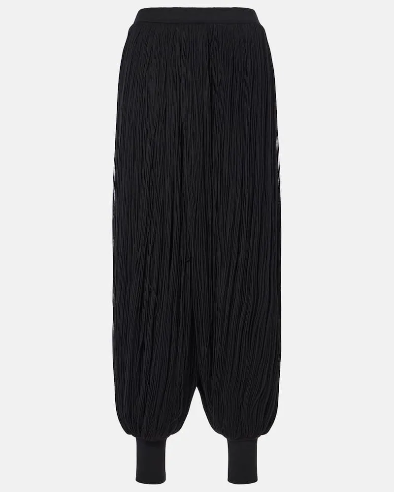 Alaïa Alaïa Weite Hose aus Wolle Schwarz