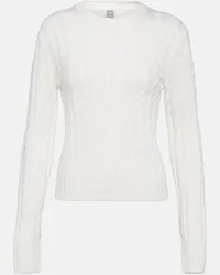 Totême Pullover aus Wolle Weiss